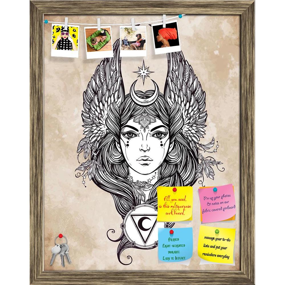 ArtzFolio Astrological Moon & Star Planet Diety In Female Form Printed Bulletin Board Notice Pin Board Soft Board | Framed-Bulletin Boards Framed-AZSAO46673409BLB_FR_L-Image Code 5005400 Vishnu Image Folio Pvt Ltd, IC 5005400, ArtzFolio, Bulletin Boards Framed, Traditional, Digital Art, astrological, moon, star, planet, diety, in, female, form, printed, bulletin, board, notice, pin, soft, framed, hand, drawn, romantic, beautiful, artwork, alchemy, religion, spirituality, occultism, tattoo, art, isolated, ve