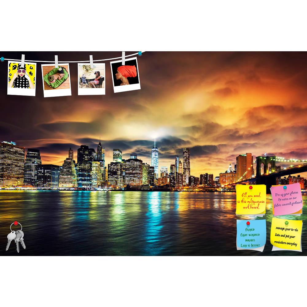 ArtzFolio Manhattan At Sunset, New York City, USA D2 Printed Bulletin Board Notice Pin Board Soft Board | Frameless-Bulletin Boards Frameless-AZSAO46779429BLB_FL_L-Image Code 5005414 Vishnu Image Folio Pvt Ltd, IC 5005414, ArtzFolio, Bulletin Boards Frameless, Places, Photography, manhattan, at, sunset, new, york, city, usa, d2, printed, bulletin, board, notice, pin, soft, frameless, view, night, building, nyc, cloud, lights, urban, blue, america, ny, evening, downtown, scenic, tourism, metropolitan, dark, 