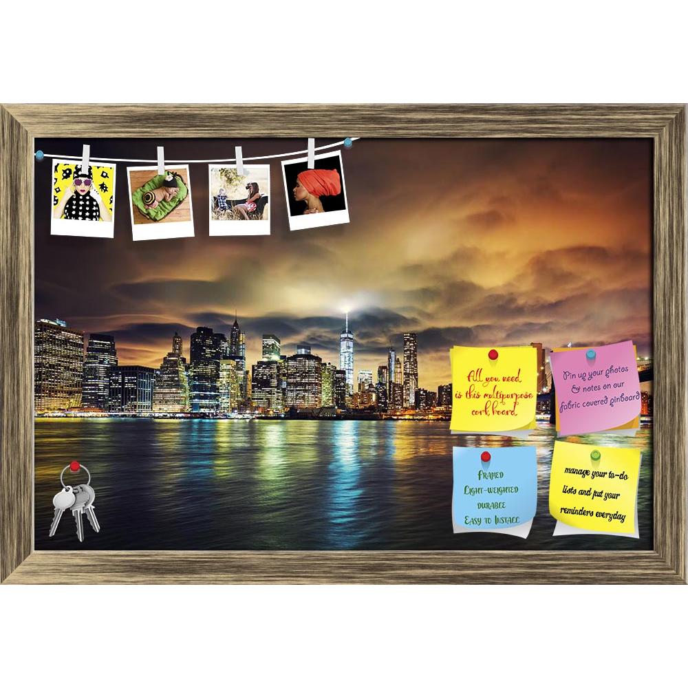 ArtzFolio Manhattan At Sunset, New York City, USA D2 Printed Bulletin Board Notice Pin Board Soft Board | Framed-Bulletin Boards Framed-AZSAO46779429BLB_FR_L-Image Code 5005414 Vishnu Image Folio Pvt Ltd, IC 5005414, ArtzFolio, Bulletin Boards Framed, Places, Photography, manhattan, at, sunset, new, york, city, usa, d2, printed, bulletin, board, notice, pin, soft, framed, view, night, building, nyc, cloud, lights, urban, blue, america, ny, evening, downtown, scenic, tourism, metropolitan, dark, nobody, gate