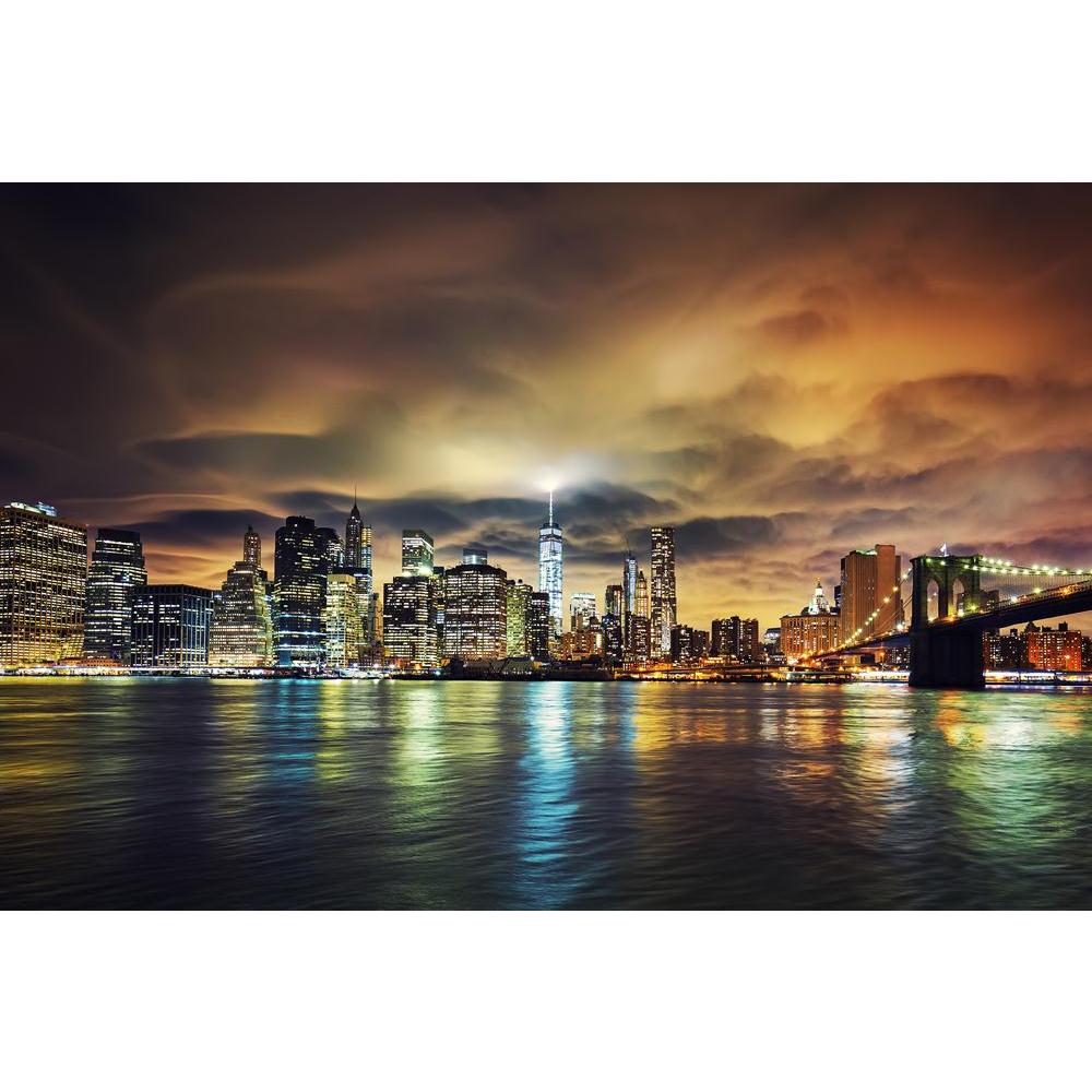 Manhattan At Sunset, New York City, USA Canvas Painting Synthetic Frame-Paintings MDF Framing-AFF_FR-IC 5005414 IC 5005414, American, Architecture, Automobiles, Cities, City Views, Landmarks, Landscapes, Places, Scenic, Skylines, Sunsets, Transportation, Travel, Urban, Vehicles, manhattan, at, sunset, new, york, city, usa, canvas, painting, synthetic, frame, skyline, night, lights, light, nyc, america, blue, bright, brooklyn, building, cityscape, cloud, dark, downtown, empire, state, evening, famous, financ