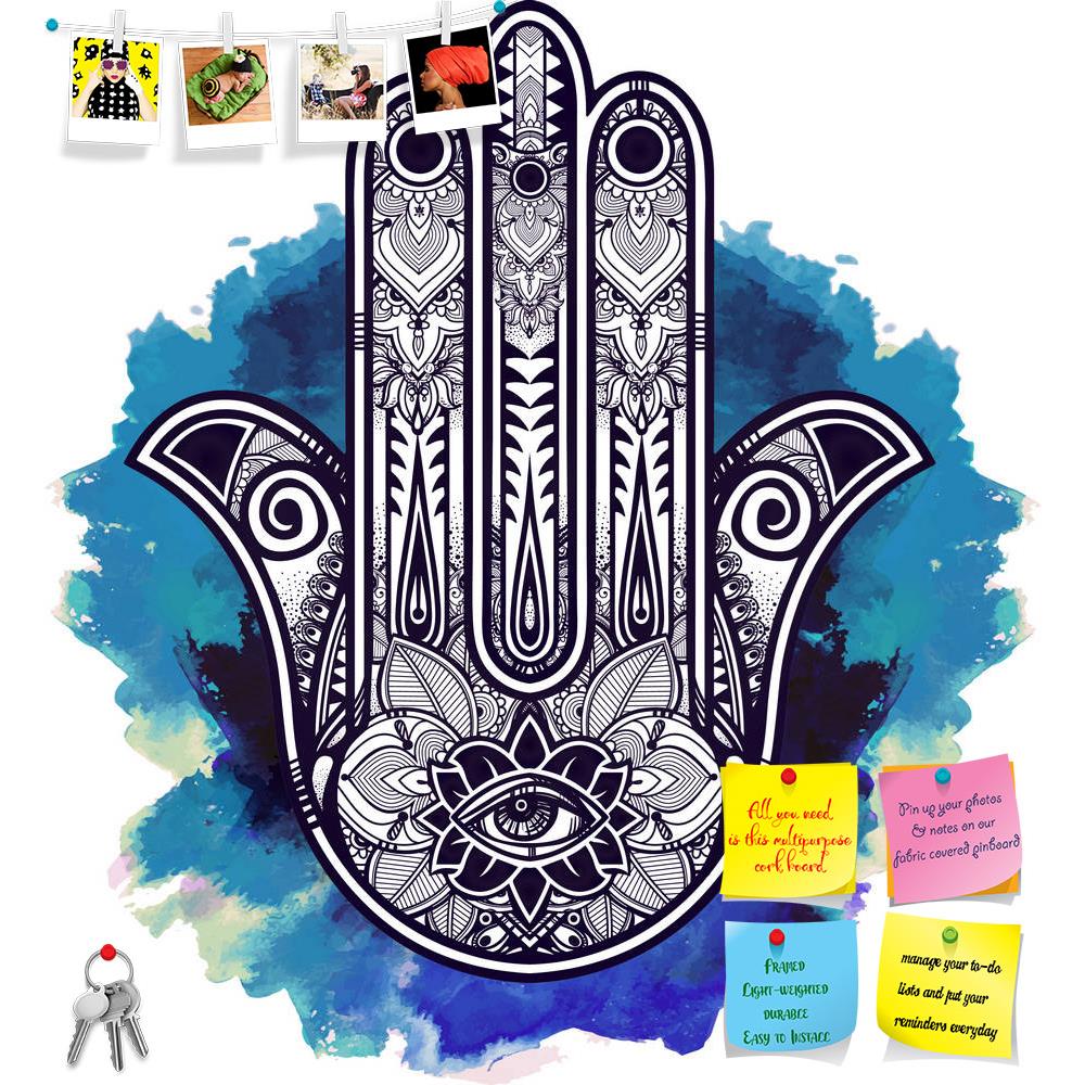 ArtzFolio Hamsa Hand Of Fatima Arabic Jewish Cultures D1 Printed Bulletin Board Notice Pin Board Soft Board | Frameless-Bulletin Boards Frameless-AZSAO46823705BLB_FL_L-Image Code 5005419 Vishnu Image Folio Pvt Ltd, IC 5005419, ArtzFolio, Bulletin Boards Frameless, Religious, Traditional, Digital Art, hamsa, hand, of, fatima, arabic, jewish, cultures, d1, printed, bulletin, board, notice, pin, soft, frameless, elegant, ornate, drawn, good, luck, amulet, indian, pin up board, push pin board, extra large cork 