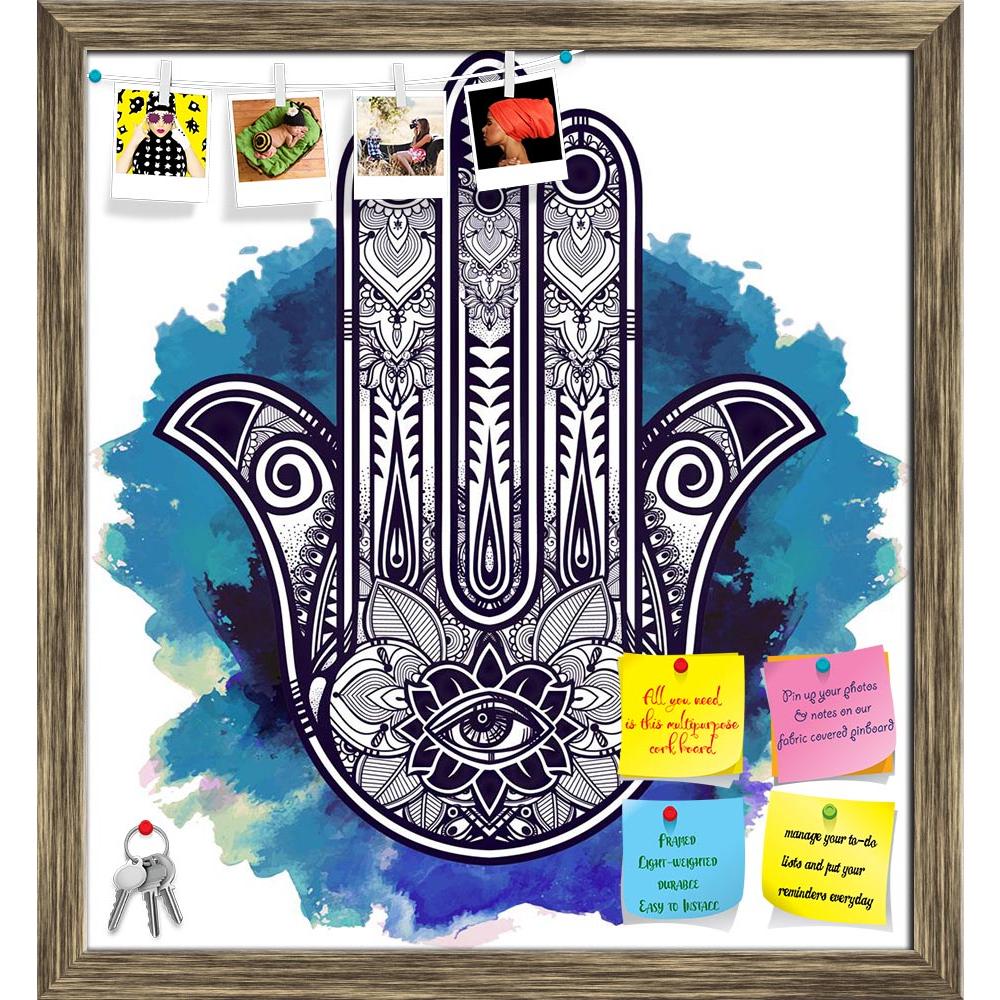 ArtzFolio Hamsa Hand Of Fatima Arabic Jewish Cultures D1 Printed Bulletin Board Notice Pin Board Soft Board | Framed-Bulletin Boards Framed-AZSAO46823705BLB_FR_L-Image Code 5005419 Vishnu Image Folio Pvt Ltd, IC 5005419, ArtzFolio, Bulletin Boards Framed, Religious, Traditional, Digital Art, hamsa, hand, of, fatima, arabic, jewish, cultures, d1, printed, bulletin, board, notice, pin, soft, framed, elegant, ornate, drawn, good, luck, amulet, indian, pin up board, push pin board, extra large cork board, big p