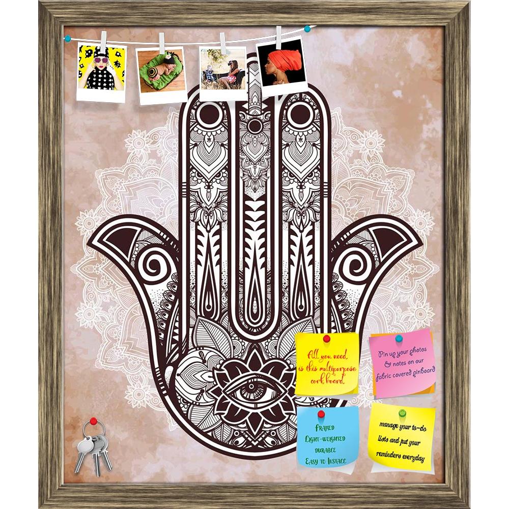 ArtzFolio Hamsa Hand Of Fatima Arabic Jewish Cultures D2 Printed Bulletin Board Notice Pin Board Soft Board | Framed-Bulletin Boards Framed-AZSAO46861354BLB_FR_L-Image Code 5005421 Vishnu Image Folio Pvt Ltd, IC 5005421, ArtzFolio, Bulletin Boards Framed, Religious, Traditional, Digital Art, hamsa, hand, of, fatima, arabic, jewish, cultures, d2, printed, bulletin, board, notice, pin, soft, framed, elegant, ornate, drawn, good, luck, amulet, indian, pin up board, push pin board, extra large cork board, big p