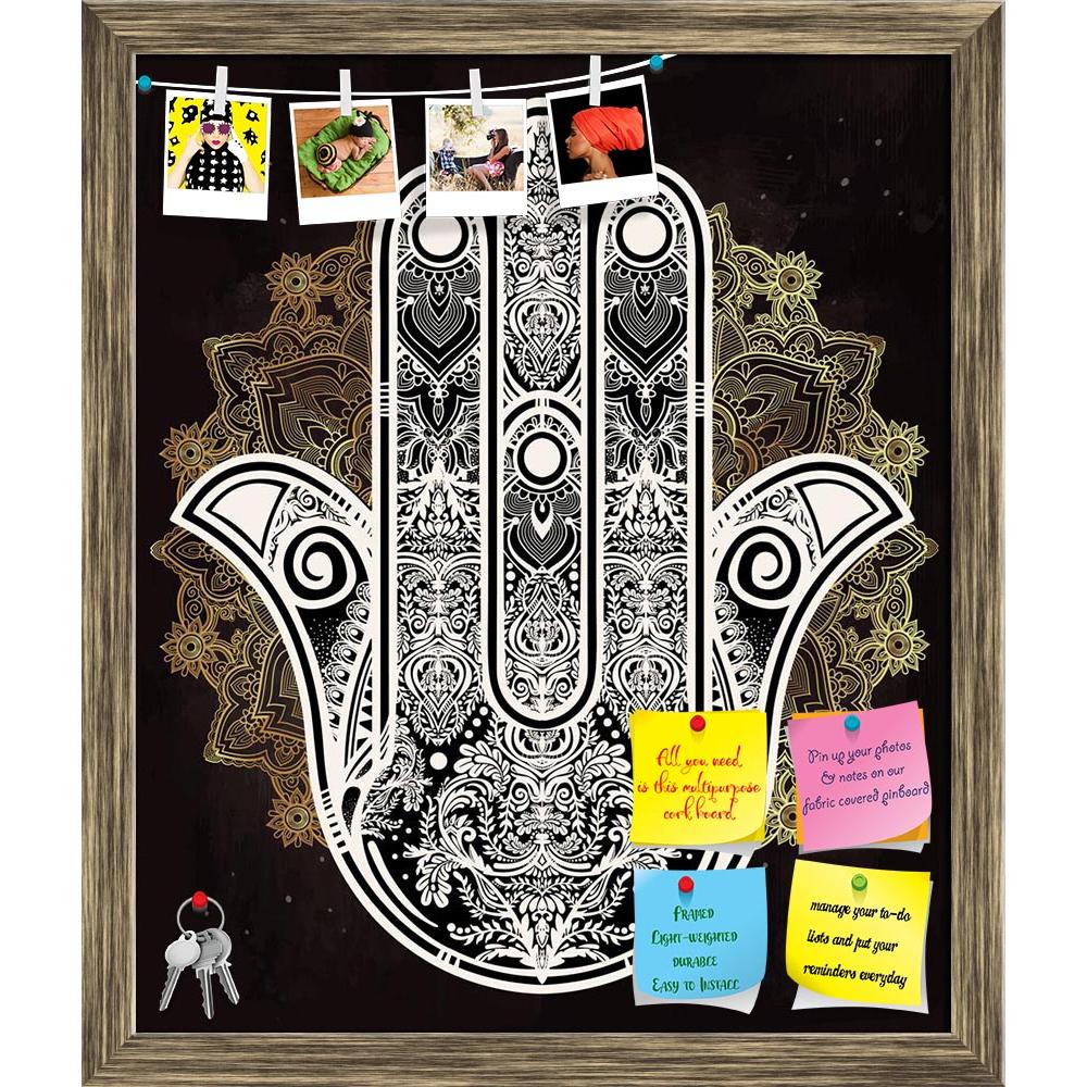 ArtzFolio Hamsa Hand Of Fatima Arabic Jewish Cultures D3 Printed Bulletin Board Notice Pin Board Soft Board | Framed-Bulletin Boards Framed-AZSAO46861477BLB_FR_L-Image Code 5005422 Vishnu Image Folio Pvt Ltd, IC 5005422, ArtzFolio, Bulletin Boards Framed, Religious, Traditional, Digital Art, hamsa, hand, of, fatima, arabic, jewish, cultures, d3, printed, bulletin, board, notice, pin, soft, framed, elegant, ornate, drawn, good, luck, amulet, indian, pin up board, push pin board, extra large cork board, big p