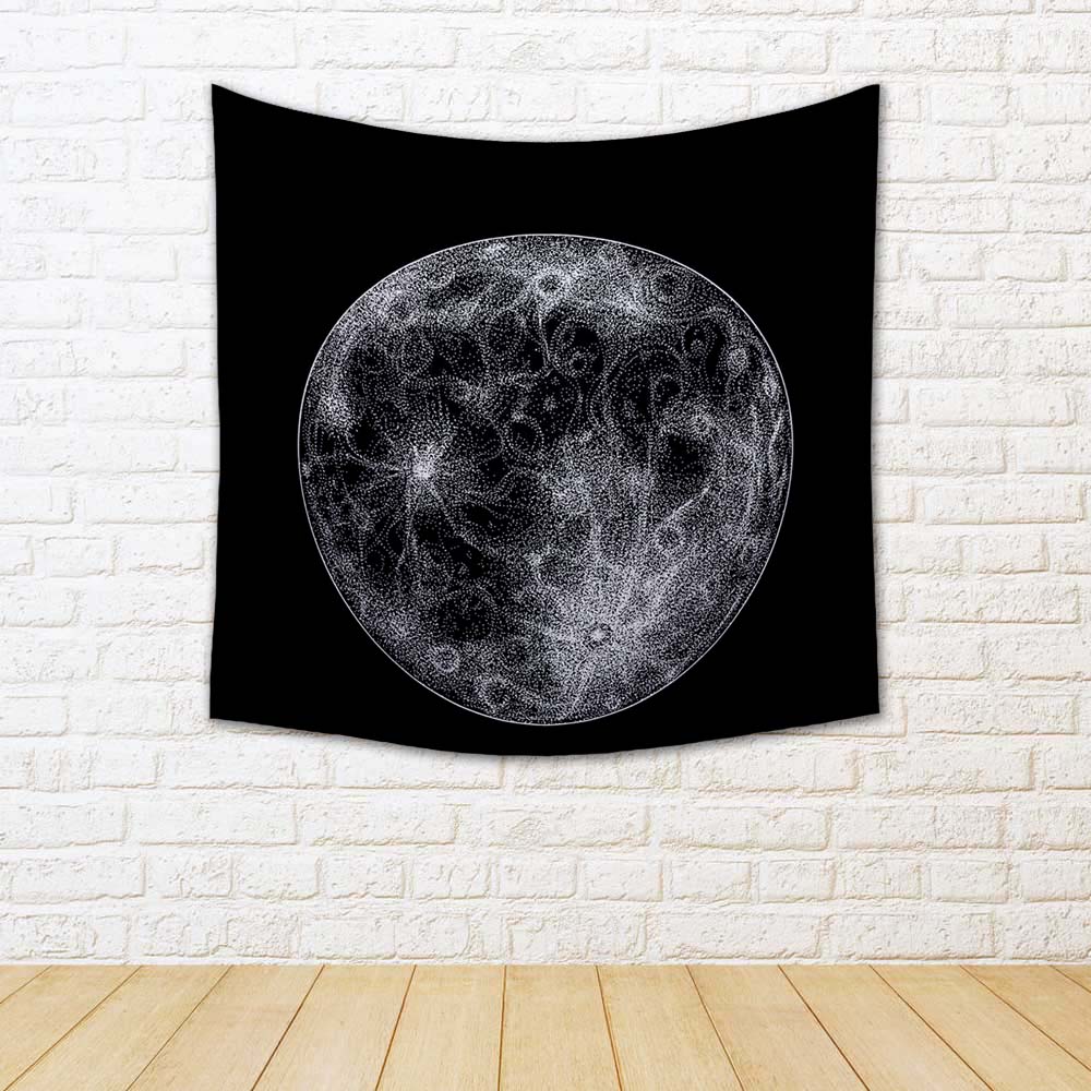 ArtzFolio Magical Full Moon Fabric Tapestry Wall Hanging-Tapestries-AZART46956182TAP_L-Image Code 5005433 Vishnu Image Folio Pvt Ltd, IC 5005433, ArtzFolio, Tapestries, Abstract, Digital Art, magical, full, moon, fabric, tapestry, wall, hanging, black, alchemy, astro, astrology, astronomy, background, bright, circle, cosmos, crater, creation, cycle, dark, design, detail, detailed, dotwork, esoteric, evening, galaxy, glow, glowing, halloween, illuminated, illustration, isolated, light, lunar, magic, party, m