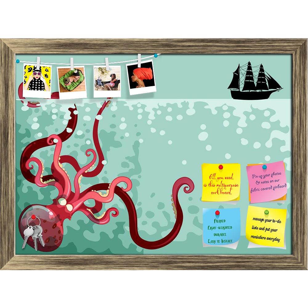 ArtzFolio Giant Octopus Under The Ocean Printed Bulletin Board Notice Pin Board Soft Board | Framed-Bulletin Boards Framed-AZSAO46956811BLB_FR_L-Image Code 5005434 Vishnu Image Folio Pvt Ltd, IC 5005434, ArtzFolio, Bulletin Boards Framed, Animals, Kids, Digital Art, giant, octopus, under, the, ocean, printed, bulletin, board, notice, pin, soft, framed, illustration, pin up board, push pin board, extra large cork board, big pin board, notice board, small bulletin board, cork board, wall notice board, giant c