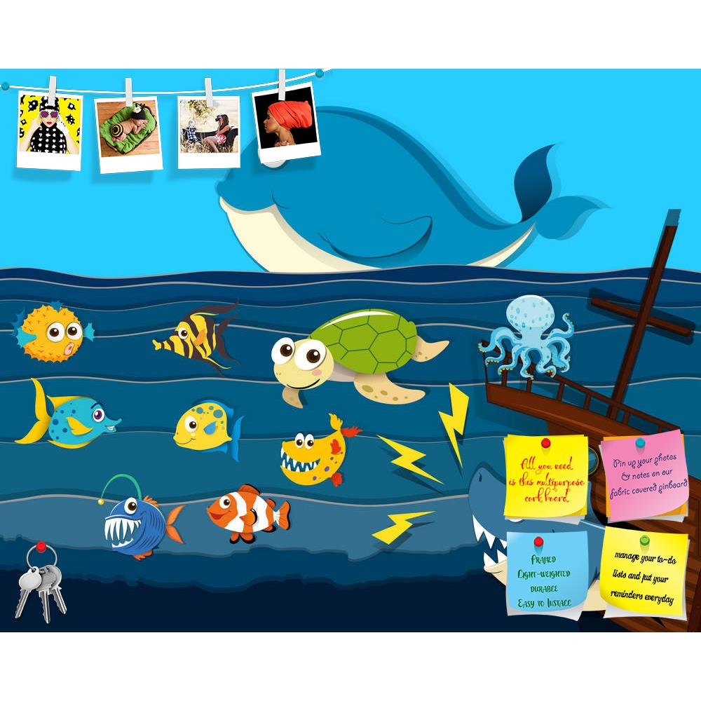 ArtzFolio Ocean Scene With Sea Animals Printed Bulletin Board Notice Pin Board Soft Board | Frameless-Bulletin Boards Frameless-AZSAO46959484BLB_FL_L-Image Code 5005436 Vishnu Image Folio Pvt Ltd, IC 5005436, ArtzFolio, Bulletin Boards Frameless, Animals, Kids, Digital Art, ocean, scene, with, sea, printed, bulletin, board, notice, pin, soft, frameless, illustration, pin up board, push pin board, extra large cork board, big pin board, notice board, small bulletin board, cork board, wall notice board, giant 