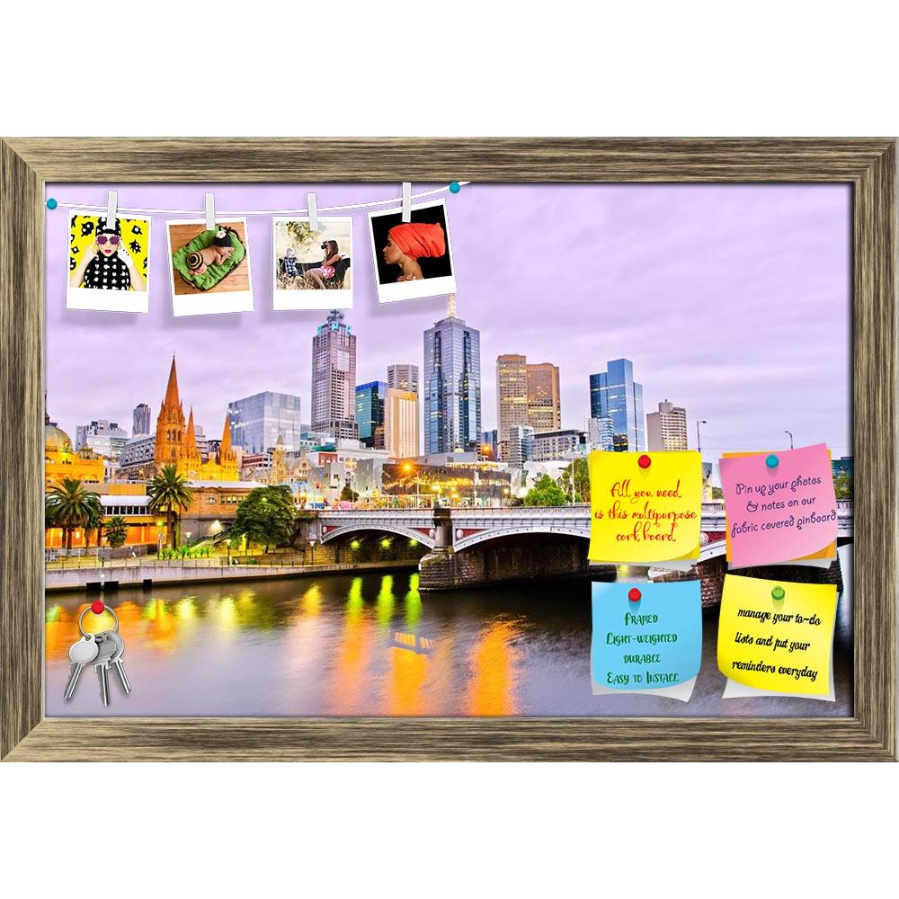 ArtzFolio Melbourne Skyline At Dusk, Australia Printed Bulletin Board Notice Pin Board Soft Board | Framed-Bulletin Boards Framed-AZSAO47030252BLB_FR_L-Image Code 5005438 Vishnu Image Folio Pvt Ltd, IC 5005438, ArtzFolio, Bulletin Boards Framed, Places, Photography, melbourne, skyline, at, dusk, australia, printed, bulletin, board, notice, pin, soft, framed, view, pin up board, push pin board, extra large cork board, big pin board, notice board, small bulletin board, cork board, wall notice board, giant cor