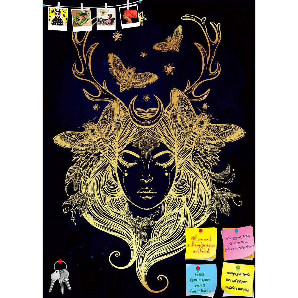 ArtzFolio Female Shaman Portriat Printed Bulletin Board Notice Pin Board Soft Board | Frameless-Bulletin Boards Frameless-AZSAO47155034BLB_FL_L-Image Code 5005442 Vishnu Image Folio Pvt Ltd, IC 5005442, ArtzFolio, Bulletin Boards Frameless, Traditional, Digital Art, female, shaman, portriat, printed, bulletin, board, notice, pin, soft, frameless, hand, drawn, beautiful, artwork, alchemy, religion, spirituality, occultism, tattoo, art, coloring, books, isolated, vector, illustration, pin up board, push pin b