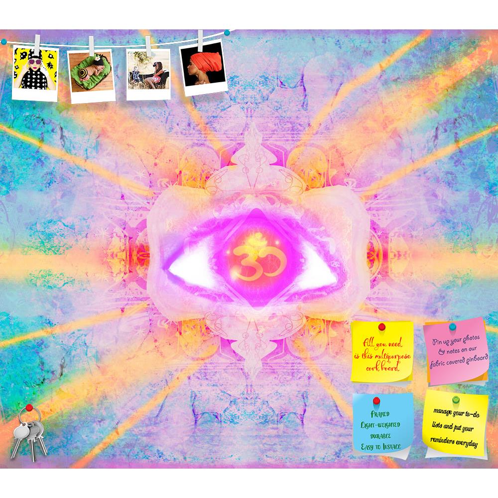 ArtzFolio Third Eye Mystical Sign Printed Bulletin Board Notice Pin Board Soft Board | Frameless-Bulletin Boards Frameless-AZSAO47162211BLB_FL_L-Image Code 5005443 Vishnu Image Folio Pvt Ltd, IC 5005443, ArtzFolio, Bulletin Boards Frameless, Religious, Surrealism, Fine Art Reprint, third, eye, mystical, sign, printed, bulletin, board, notice, pin, soft, frameless, illustration, raster, ajna, asia, aum, aura, background, buddha, buddhism, chakra, design, dream, energy, enlightenment, esoteric, eternity, heal