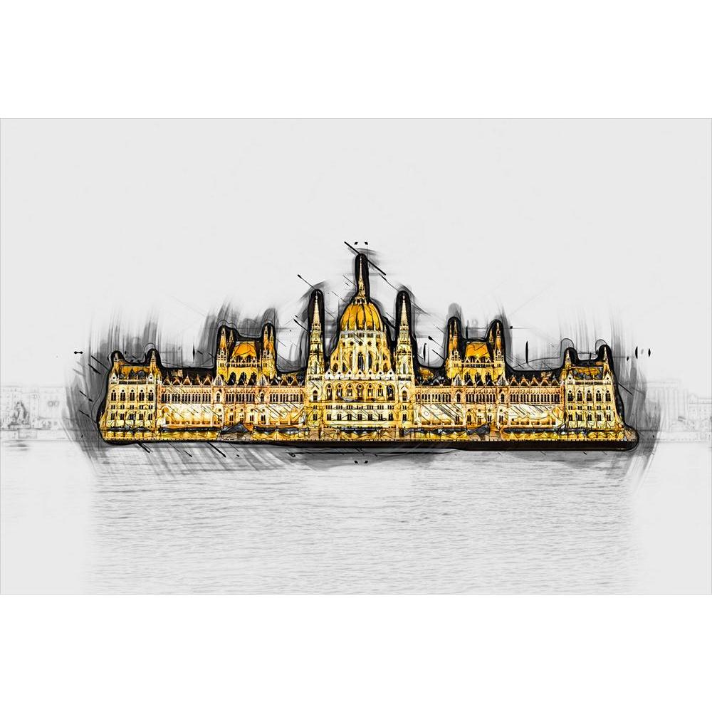 The Hungarian Parliament Building, Hungary Canvas Painting Synthetic Frame-Paintings MDF Framing-AFF_FR-IC 5005448 IC 5005448, Ancient, Architecture, Art and Paintings, Automobiles, Cities, City Views, Culture, Drawing, Ethnic, Gothic, Historical, Landmarks, Landscapes, Medieval, Paintings, People, Places, Scenic, Skylines, Traditional, Transportation, Travel, Tribal, Vehicles, Vintage, World Culture, the, hungarian, parliament, building, hungary, canvas, painting, synthetic, frame, big, budapest, capital, 