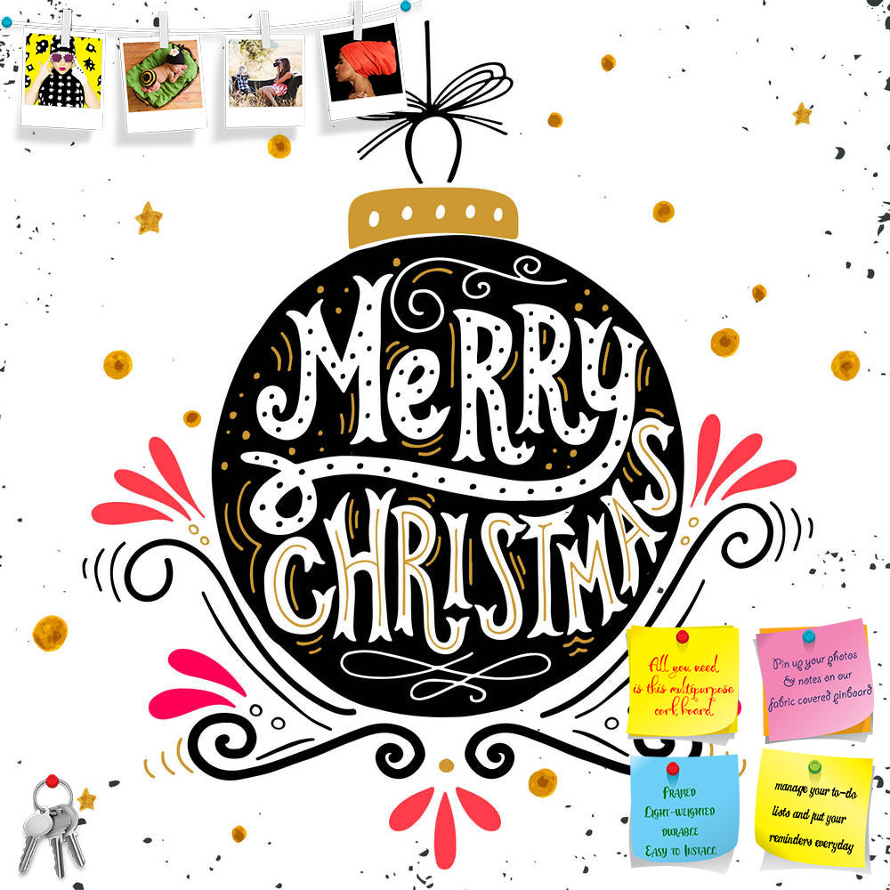 ArtzFolio Merry Christmas D3 Printed Bulletin Board Notice Pin Board Soft Board | Frameless-Bulletin Boards Frameless-AZSAO47433907BLB_FL_L-Image Code 5005456 Vishnu Image Folio Pvt Ltd, IC 5005456, ArtzFolio, Bulletin Boards Frameless, Kids, Quotes, Digital Art, merry, christmas, d3, printed, bulletin, board, notice, pin, soft, frameless, retro, poster, hand, lettering, ball, decoration, elements, used, as, greeting, card, print, pin up board, push pin board, extra large cork board, big pin board, notice b
