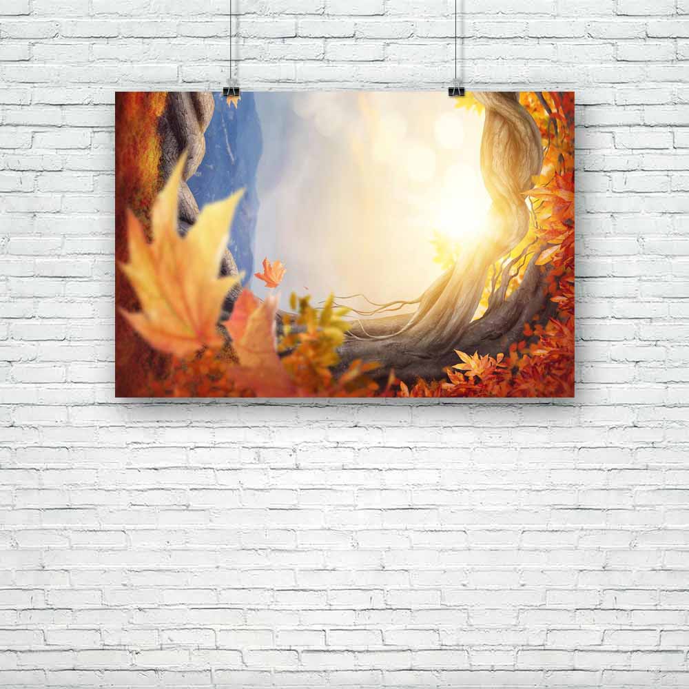 Dark Forest D4 Unframed Paper Poster-Paper Posters Unframed-POS_UN-IC 5005457 IC 5005457, Circle, Fantasy, Landscapes, Nature, Scenic, Seasons, Space, Surrealism, Wooden, dark, forest, d4, unframed, paper, poster, enchanted, adventure, autumn, bright, copy, darkness, day, deep, dreams, fairy, fairytale, fall, fog, grass, imagination, imagine, landscape, leaves, lights, magic, mist, misty, mysterious, mystery, natural, nobody, orange, outdoor, plant, ray, red, season, shine, summer, sun, sunlight, sunny, sun