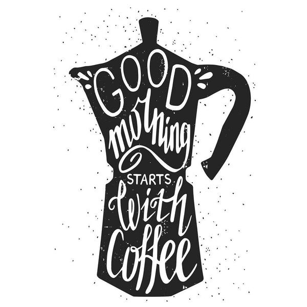 Good Morning Starts With Coffee Unframed Paper Poster-Paper Posters Unframed-POS_UN-IC 5005460 IC 5005460, Abstract Expressionism, Abstracts, Ancient, Art and Paintings, Black, Black and White, Calligraphy, Decorative, Digital, Digital Art, Graphic, Historical, Illustrations, Inspirational, Medieval, Motivation, Motivational, Quotes, Semi Abstract, Signs, Signs and Symbols, Text, Typography, Vintage, good, morning, starts, with, coffee, unframed, paper, wall, poster, maker, abstract, art, background, banner