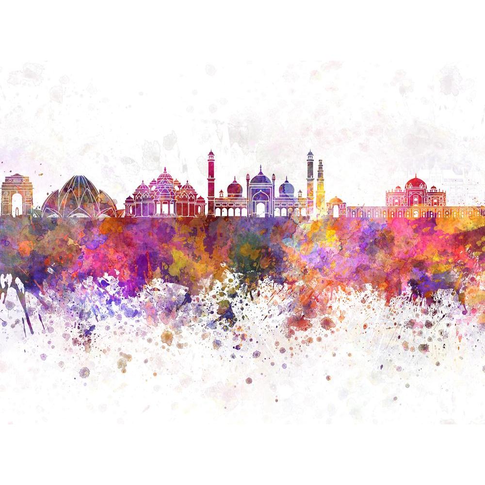 Pitaara Box Delhi Skyline, India Unframed Canvas Painting-Paintings Unframed Regular-PBART47522382AFF_UN_L-Image Code 5005468 Vishnu Image Folio Pvt Ltd, IC 5005468, Pitaara Box, Paintings Unframed Regular, Places, Fine Art Reprint, delhi, skyline, india, unframed, canvas, painting, watercolor, background, asia, abstract, paint, color, splash, colorful, art, texture, grunge, illustration, bright, splatter, creativity, architecture, cityscape, landmark, monuments, panoramic, large size canvas print, wall pai