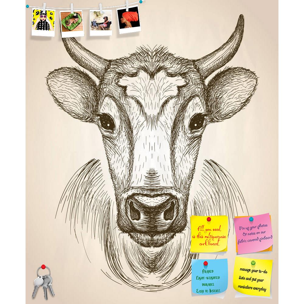 ArtzFolio Cow Face Portrait Printed Bulletin Board Notice Pin Board Soft Board | Frameless-Bulletin Boards Frameless-AZSAO47545880BLB_FL_L-Image Code 5005470 Vishnu Image Folio Pvt Ltd, IC 5005470, ArtzFolio, Bulletin Boards Frameless, Animals, Kids, Digital Art, cow, face, portrait, printed, bulletin, board, notice, pin, soft, frameless, front, view, vector, hand, drawn, graphic, sketch, illustration, pin up board, push pin board, extra large cork board, big pin board, notice board, small bulletin board, c