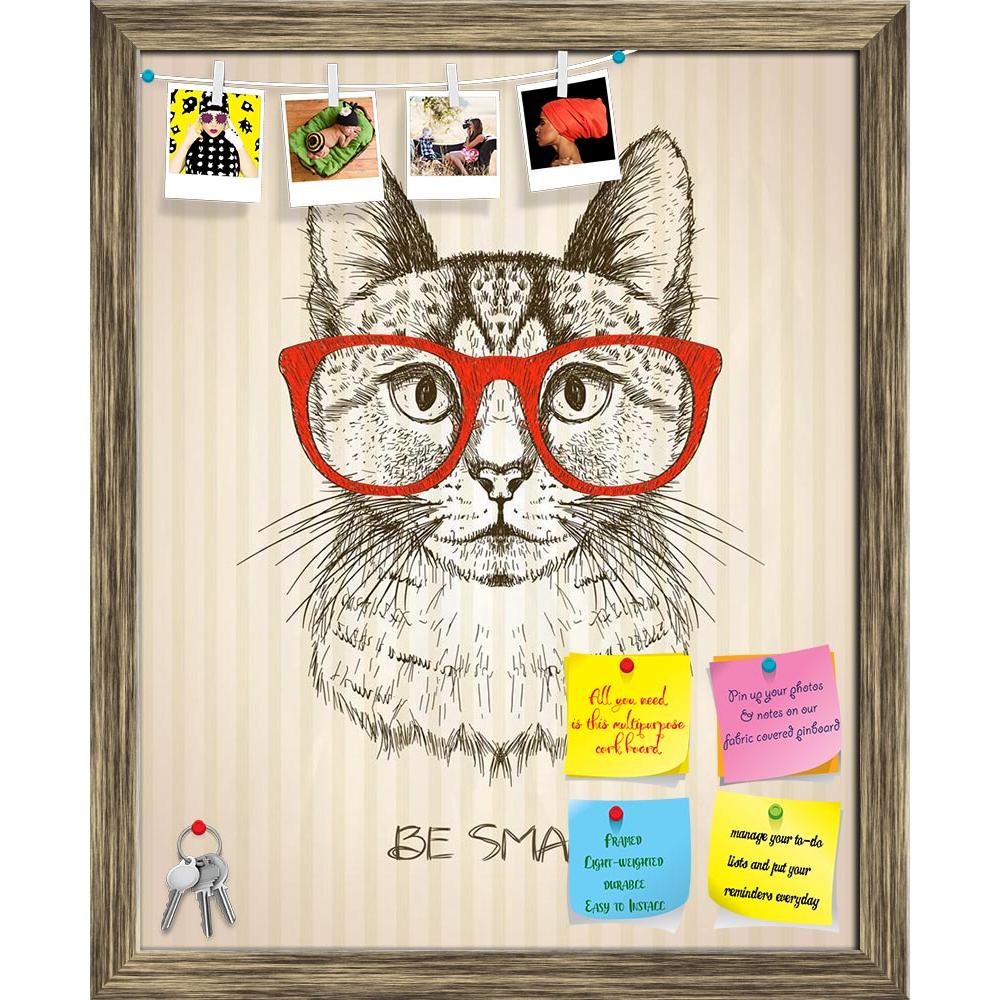 ArtzFolio Hipster Cat With Red Glasses Printed Bulletin Board Notice Pin Board Soft Board | Framed-Bulletin Boards Framed-AZSAO47545946BLB_FR_L-Image Code 5005472 Vishnu Image Folio Pvt Ltd, IC 5005472, ArtzFolio, Bulletin Boards Framed, Animals, Kids, Digital Art, hipster, cat, with, red, glasses, printed, bulletin, board, notice, pin, soft, framed, vintage, graphic, poster, against, old, paper, striped, backdrop, smart, quote, card, hand, drawn, vector, illustration, pin up board, push pin board, extra la