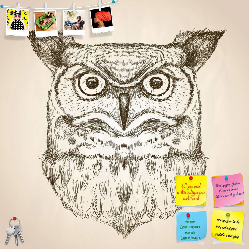 ArtzFolio Owl Head Printed Bulletin Board Notice Pin Board Soft Board | Frameless-Bulletin Boards Frameless-AZSAO47545954BLB_FL_L-Image Code 5005473 Vishnu Image Folio Pvt Ltd, IC 5005473, ArtzFolio, Bulletin Boards Frameless, Animals, Kids, Digital Art, owl, head, printed, bulletin, board, notice, pin, soft, frameless, sketch, illustration, front, view, vector, wildlife, hand, drawn, design, pin up board, push pin board, extra large cork board, big pin board, notice board, small bulletin board, cork board,