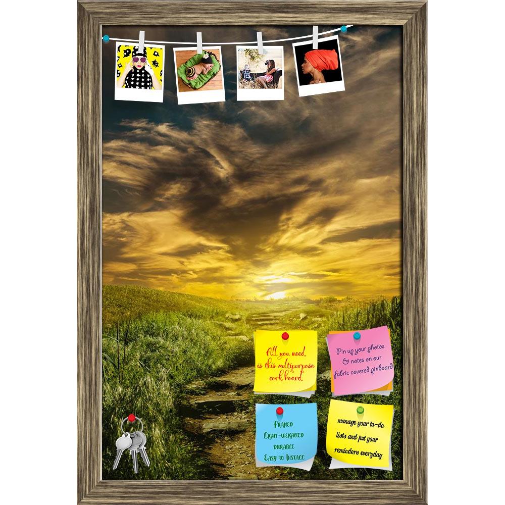 ArtzFolio Road To The Hill In The Clouds D2 Printed Bulletin Board Notice Pin Board Soft Board | Framed-Bulletin Boards Framed-AZSAO47714036BLB_FR_L-Image Code 5005487 Vishnu Image Folio Pvt Ltd, IC 5005487, ArtzFolio, Bulletin Boards Framed, Landscapes, Photography, road, to, the, hill, in, clouds, d2, printed, bulletin, board, notice, pin, soft, framed, illustration, fictional, situation, form, collage, photos, landscape, background, gravel, grass, bush, cloudy, light, motion, trail, flowers, field, harve