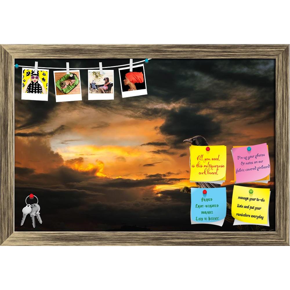 ArtzFolio Raven On Stormy Sunset Printed Bulletin Board Notice Pin Board Soft Board | Framed-Bulletin Boards Framed-AZSAO47714089BLB_FR_L-Image Code 5005494 Vishnu Image Folio Pvt Ltd, IC 5005494, ArtzFolio, Bulletin Boards Framed, Birds, Fantasy, Photography, raven, on, stormy, sunset, printed, bulletin, board, notice, pin, soft, framed, background, illustration, fictional, situation, form, collage, photos, cloud, fiery, intense, dark, gloomy, branch, bird, sitting, wings, beak, eyes, thinking, waiting, a,