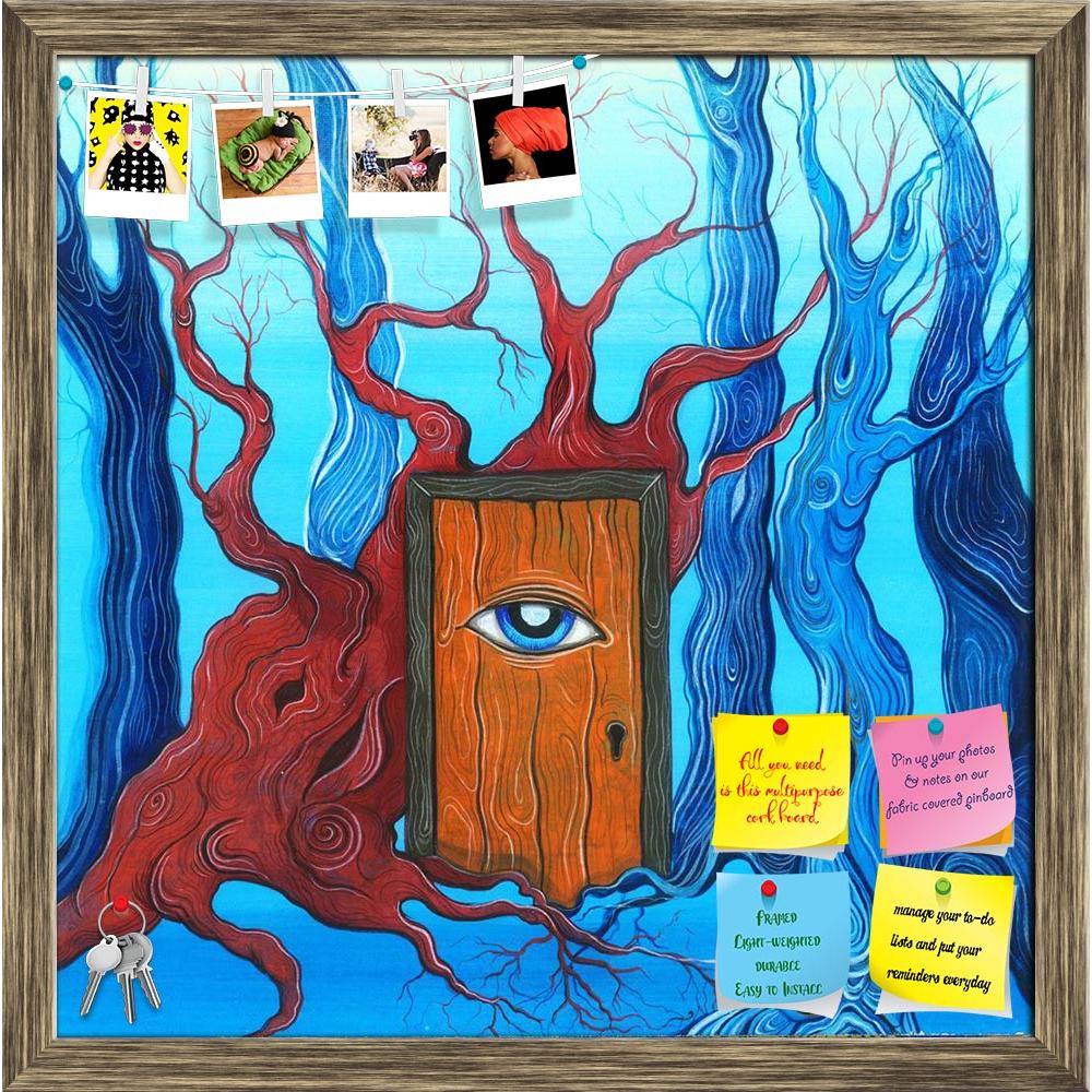 ArtzFolio Magic Door With Eye In The Deep Forest Printed Bulletin Board Notice Pin Board Soft Board | Framed-Bulletin Boards Framed-AZSAO47805197BLB_FR_L-Image Code 5005499 Vishnu Image Folio Pvt Ltd, IC 5005499, ArtzFolio, Bulletin Boards Framed, Surrealism, Fine Art Reprint, magic, door, with, eye, in, the, deep, forest, printed, bulletin, board, notice, pin, soft, framed, fantasy, illustration, tree, eyes, otherworldly, religion, knowledge, awakening, wood, background, nature, fairytale, light, leaves, o