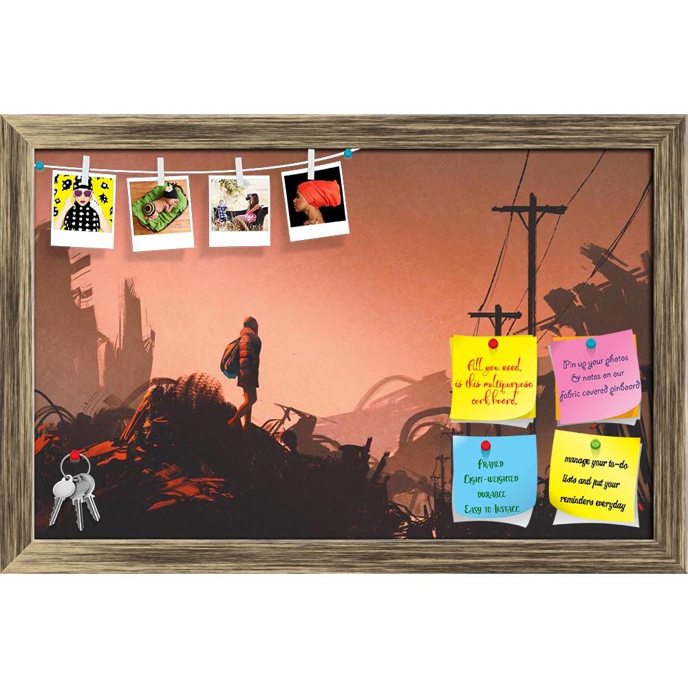 ArtzFolio Woman Hiker Looking At Abandoned City Printed Bulletin Board Notice Pin Board Soft Board | Framed-Bulletin Boards Framed-AZSAO47848853BLB_FR_L-Image Code 5005500 Vishnu Image Folio Pvt Ltd, IC 5005500, ArtzFolio, Bulletin Boards Framed, Fantasy, Fine Art Reprint, woman, hiker, looking, at, abandoned, city, printed, bulletin, board, notice, pin, soft, framed, acrylic, art, artistic, artwork, beautiful, color, concept, design, illustration, oil, painting, style, vivid, wallpaper, watercolor, hiking,