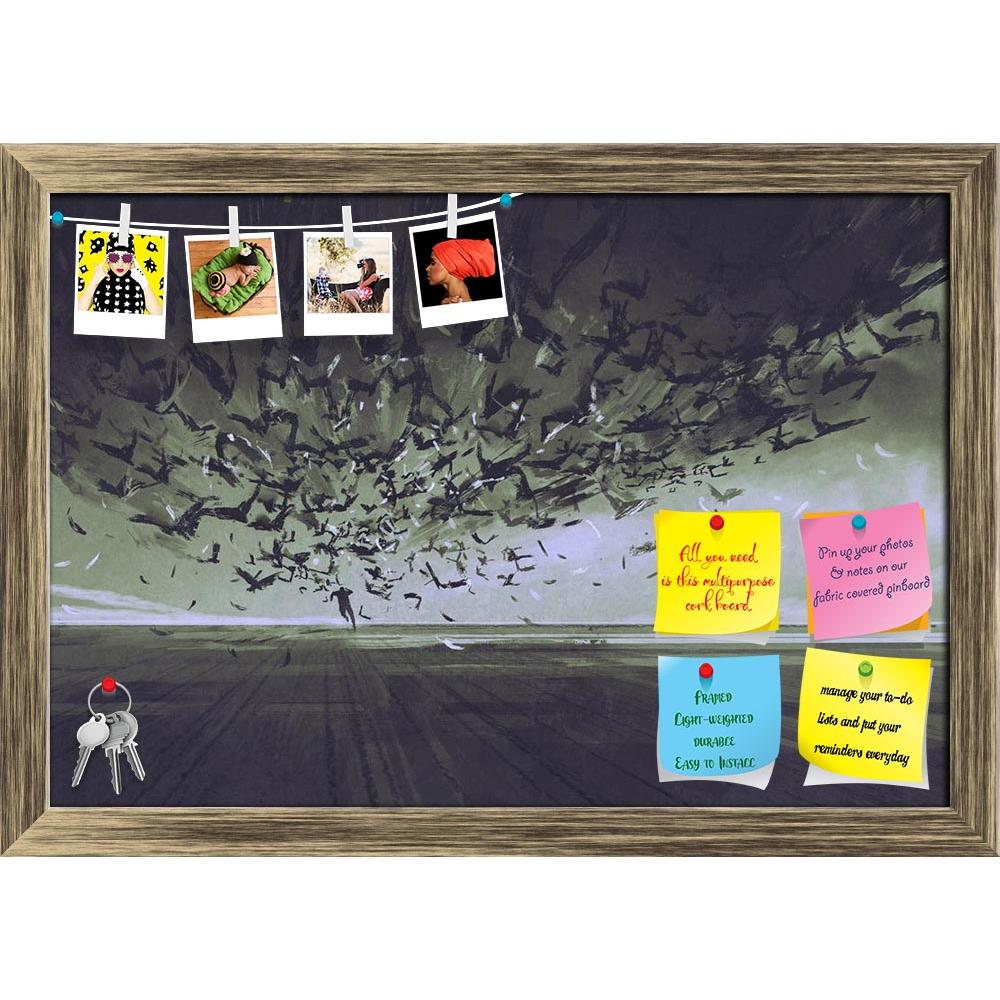 ArtzFolio Man Running Away From Flock Of Birds Printed Bulletin Board Notice Pin Board Soft Board | Framed-Bulletin Boards Framed-AZSAO47848854BLB_FR_L-Image Code 5005501 Vishnu Image Folio Pvt Ltd, IC 5005501, ArtzFolio, Bulletin Boards Framed, Fantasy, Fine Art Reprint, man, running, away, from, flock, of, birds, printed, bulletin, board, notice, pin, soft, framed, acrylic, art, artistic, artwork, beautiful, color, concept, design, illustration, oil, painting, style, vivid, wallpaper, watercolor, scared, 