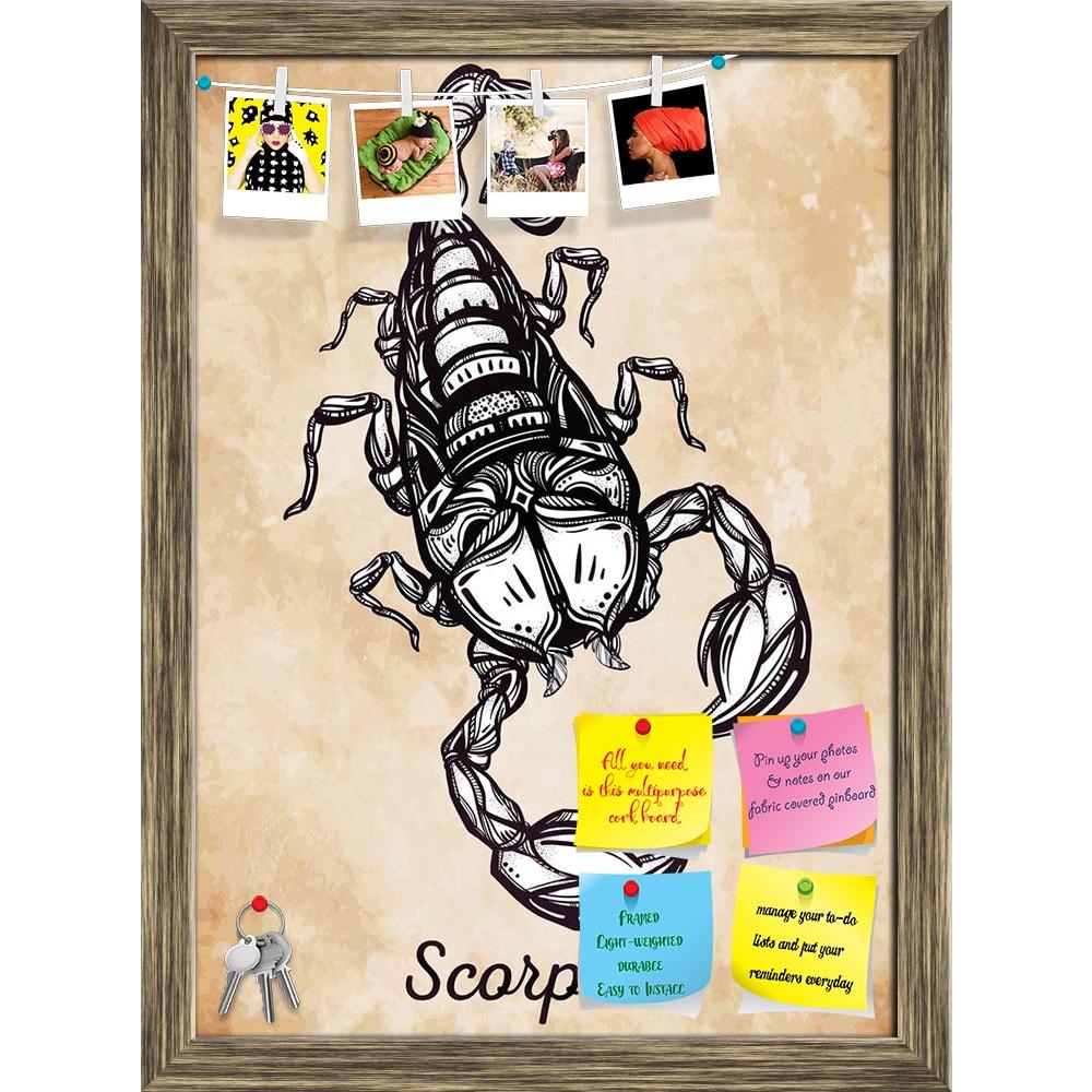 ArtzFolio Scorpion Tattoo Art Sign Of Horoscope Printed Bulletin Board Notice Pin Board Soft Board | Framed-Bulletin Boards Framed-AZSAO47859560BLB_FR_L-Image Code 5005504 Vishnu Image Folio Pvt Ltd, IC 5005504, ArtzFolio, Bulletin Boards Framed, Animals, Digital Art, scorpion, tattoo, art, sign, of, horoscope, printed, bulletin, board, notice, pin, soft, framed, hand-drawn, vintage, symbol, highly, detailed, hand, drawn, scorpio, linear, style, isolated, vector, illustration, pin up board, push pin board, 