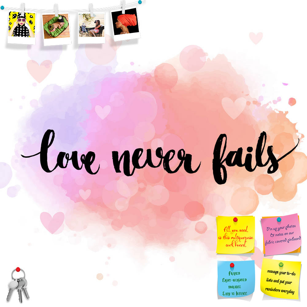 ArtzFolio Love Never Fails D2 Printed Bulletin Board Notice Pin Board Soft Board | Frameless-Bulletin Boards Frameless-AZSAO47997926BLB_FL_L-Image Code 5005511 Vishnu Image Folio Pvt Ltd, IC 5005511, ArtzFolio, Bulletin Boards Frameless, Love, Quotes, Digital Art, never, fails, d2, printed, bulletin, board, notice, pin, soft, frameless, black, inspirational, quote, pastel, pink, background, brush, typography, poster, t-shirt, card, vector, calligraphy, art, romantic, phrase, about, relationship, pin up boar