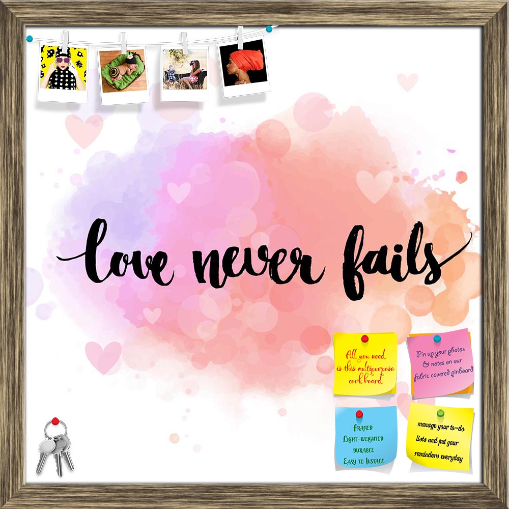 ArtzFolio Love Never Fails D2 Printed Bulletin Board Notice Pin Board Soft Board | Framed-Bulletin Boards Framed-AZSAO47997926BLB_FR_L-Image Code 5005511 Vishnu Image Folio Pvt Ltd, IC 5005511, ArtzFolio, Bulletin Boards Framed, Love, Quotes, Digital Art, never, fails, d2, printed, bulletin, board, notice, pin, soft, framed, black, inspirational, quote, pastel, pink, background, brush, typography, poster, t-shirt, card, vector, calligraphy, art, romantic, phrase, about, relationship, pin up board, push pin 