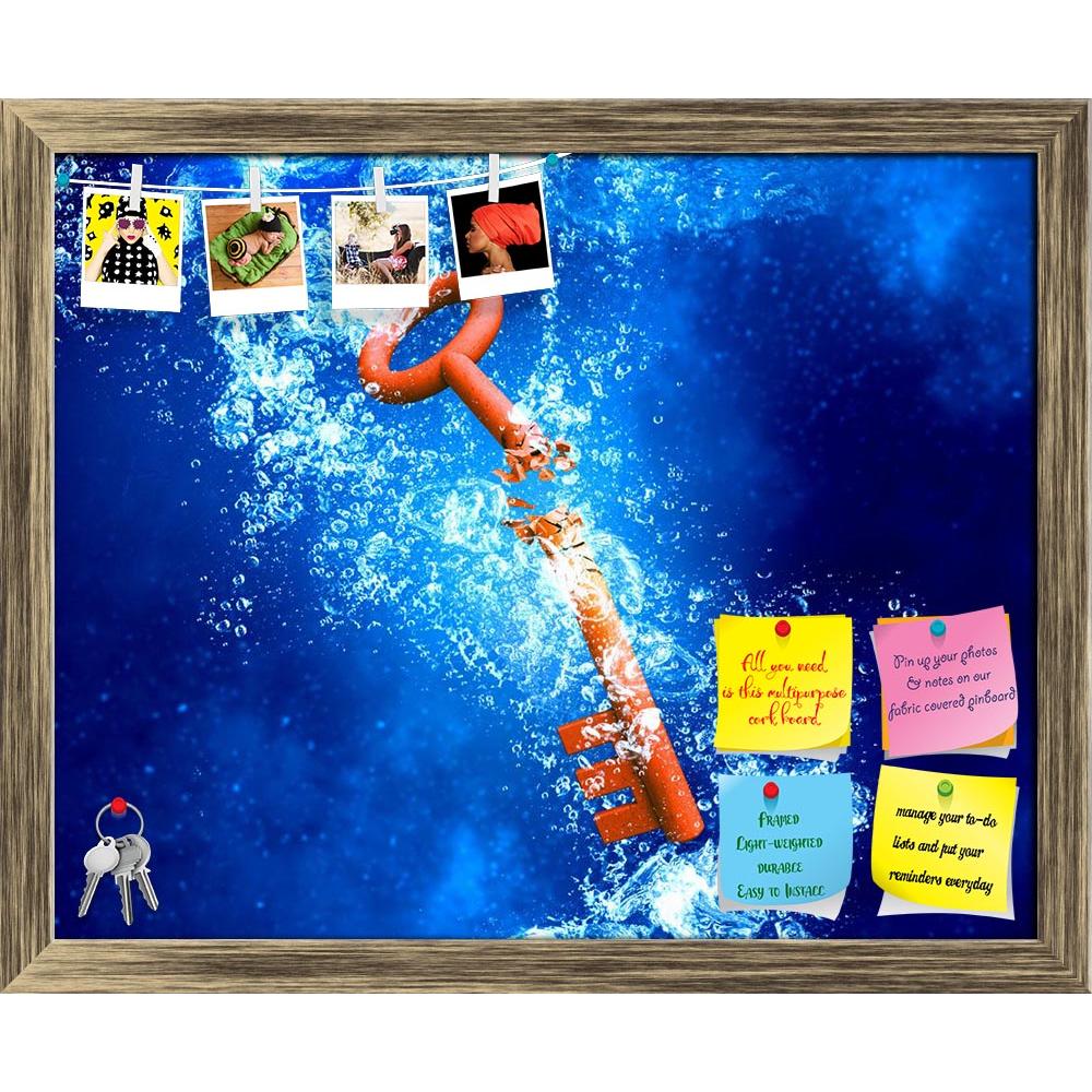 ArtzFolio Key Sinking & Dissolving In Clear Blue Water Printed Bulletin Board Notice Pin Board Soft Board | Framed-Bulletin Boards Framed-AZSAO48424437BLB_FR_L-Image Code 5005525 Vishnu Image Folio Pvt Ltd, IC 5005525, ArtzFolio, Bulletin Boards Framed, Conceptual, Digital Art, key, sinking, dissolving, in, clear, blue, water, printed, bulletin, board, notice, pin, soft, framed, sign, under, dissolve, success, symbol, sink, crystal, item, wallpaper, concept, sea, nature, ocean, background, cartoon, abstract