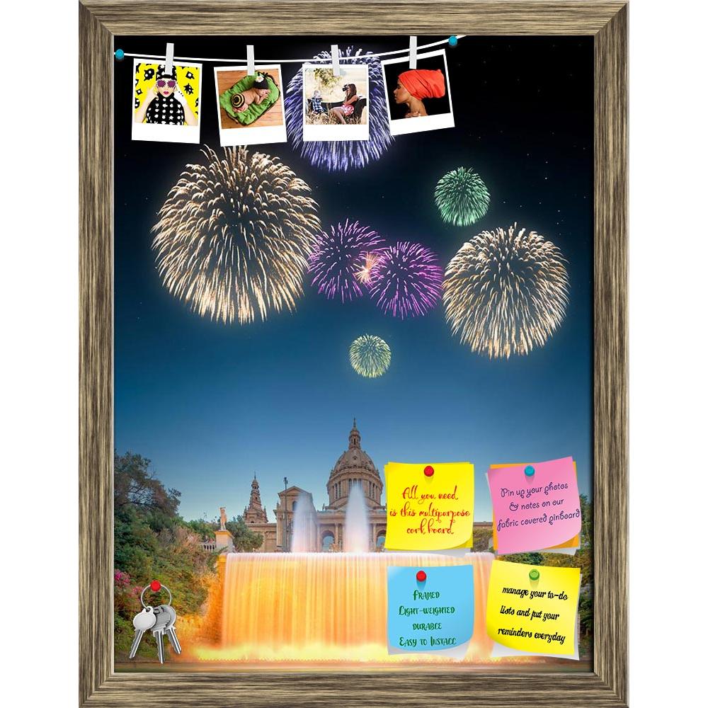 ArtzFolio Magic Fountain Light Show In Barcelona, Spain Printed Bulletin Board Notice Pin Board Soft Board | Framed-Bulletin Boards Framed-AZSAO48566310BLB_FR_L-Image Code 5005535 Vishnu Image Folio Pvt Ltd, IC 5005535, ArtzFolio, Bulletin Boards Framed, Places, Photography, magic, fountain, light, show, in, barcelona, spain, printed, bulletin, board, notice, pin, soft, framed, beautiful, fireworks, under, background, montjuic, night, view, family, music, party, silhouette, dance, summer, art, people, catal