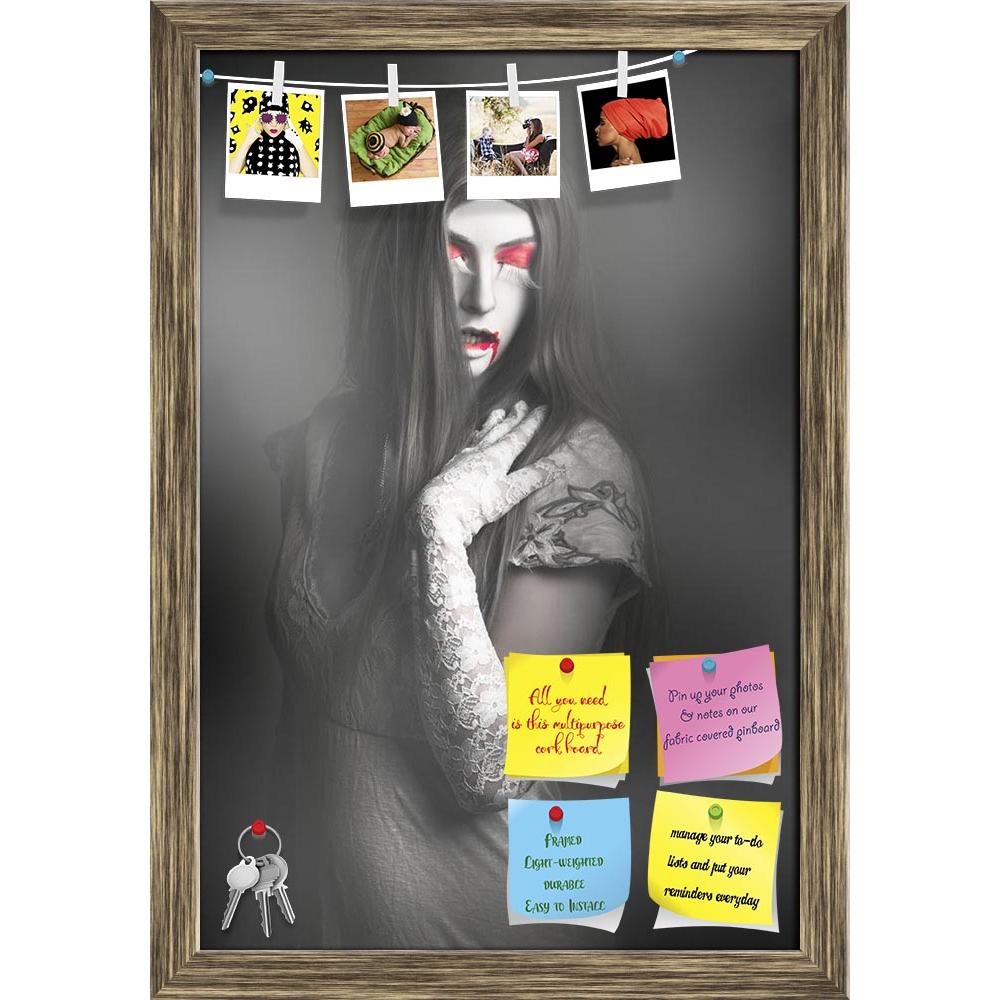 ArtzFolio Portrait Of A Beautiful Vampire Woman Printed Bulletin Board Notice Pin Board Soft Board | Framed-Bulletin Boards Framed-AZSAO48603056BLB_FR_L-Image Code 5005537 Vishnu Image Folio Pvt Ltd, IC 5005537, ArtzFolio, Bulletin Boards Framed, Fantasy, Photography, portrait, of, a, beautiful, vampire, woman, printed, bulletin, board, notice, pin, soft, framed, dark, fine, art, long, grey, hair, standing, fog, cover, cemetery, twilight, nightmare, halloween, evil, zombie, female, vampires, mouth, horror, 