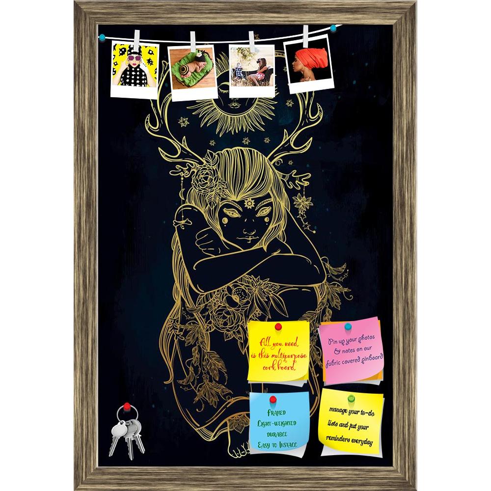 ArtzFolio Female Fairy Of The Nature Printed Bulletin Board Notice Pin Board Soft Board | Framed-Bulletin Boards Framed-AZSAO48881401BLB_FR_L-Image Code 5005547 Vishnu Image Folio Pvt Ltd, IC 5005547, ArtzFolio, Bulletin Boards Framed, Traditional, Digital Art, female, fairy, of, the, nature, printed, bulletin, board, notice, pin, soft, framed, hand, drawn, beautiful, artwork, alchemy, religion, spirituality, occultism, tattoo, art, coloring, books, isolated, vector, illustration, pin up board, push pin boa