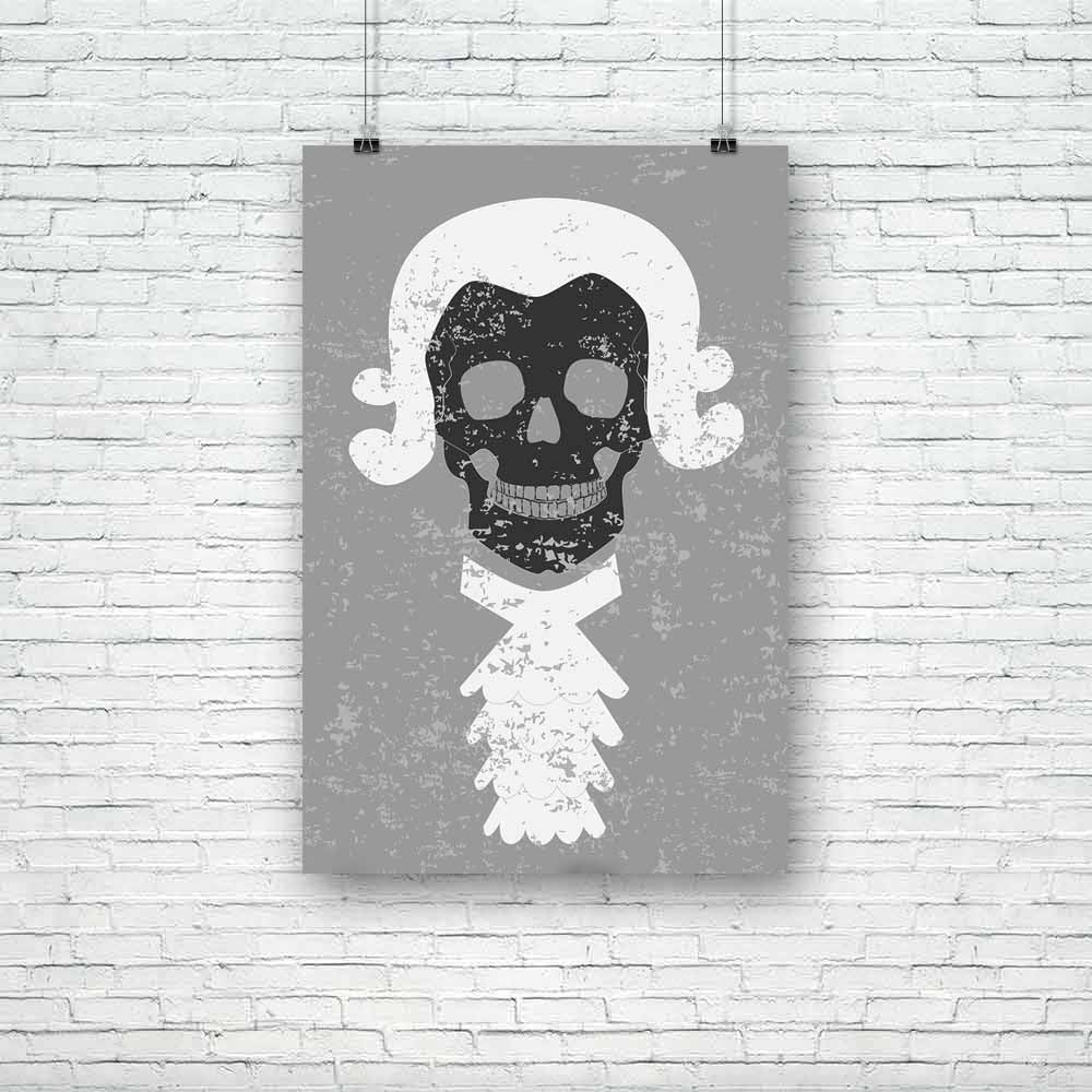 Baroque Skull Unframed Paper Poster-Paper Posters Unframed-POS_UN-IC 5005555 IC 5005555, Art and Paintings, Baroque, Comedy, Digital, Digital Art, Graphic, Humor, Humour, Illustrations, Music, Music and Dance, Music and Musical Instruments, Rococo, Signs, Signs and Symbols, skull, unframed, paper, poster, art, backdrop, background, banner, classical, clothing, composer, creation, design, dress, fun, gag, gray, grunge, illustration, image, jabot, joke, modern, mozart, picture, placard, print, punk, rock, shi