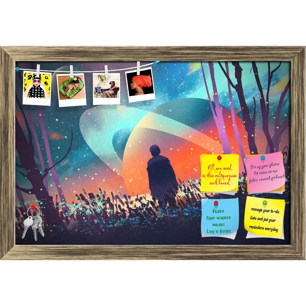ArtzFolio Man Standing Alone With Fictional Planets Printed Bulletin Board Notice Pin Board Soft Board | Framed-Bulletin Boards Framed-AZSAO49565617BLB_FR_L-Image Code 5005557 Vishnu Image Folio Pvt Ltd, IC 5005557, ArtzFolio, Bulletin Boards Framed, Fantasy, Fine Art Reprint, man, standing, alone, with, fictional, planets, printed, bulletin, board, notice, pin, soft, framed, acrylic, art, artistic, artwork, color, concept, illustration, oil, painting, style, vivid, wallpaper, watercolor, space, universe, p