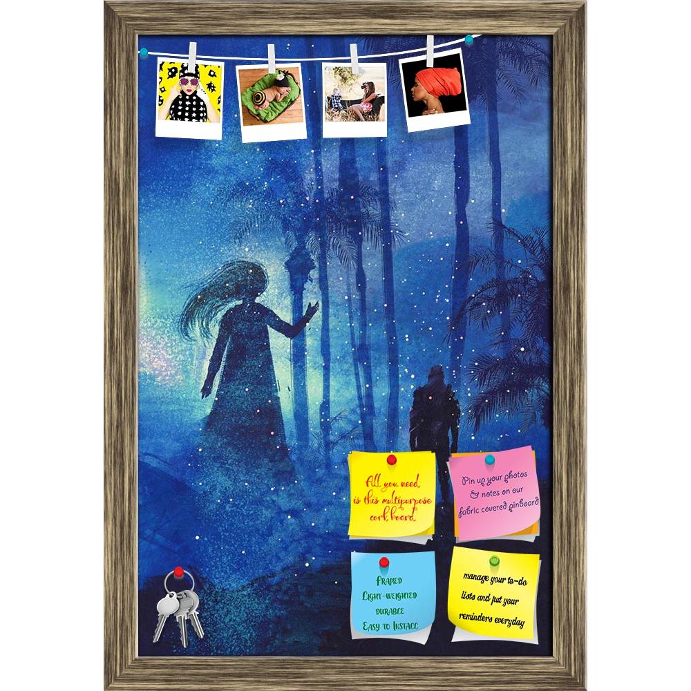 ArtzFolio Man & Ghost In Mysterious Dark Forest Printed Bulletin Board Notice Pin Board Soft Board | Framed-Bulletin Boards Framed-AZSAO49565618BLB_FR_L-Image Code 5005558 Vishnu Image Folio Pvt Ltd, IC 5005558, ArtzFolio, Bulletin Boards Framed, Fantasy, Fine Art Reprint, man, ghost, in, mysterious, dark, forest, printed, bulletin, board, notice, pin, soft, framed, acrylic, art, artistic, artwork, color, concept, illustration, oil, painting, style, vivid, wallpaper, watercolor, horror, night, creepy, scary