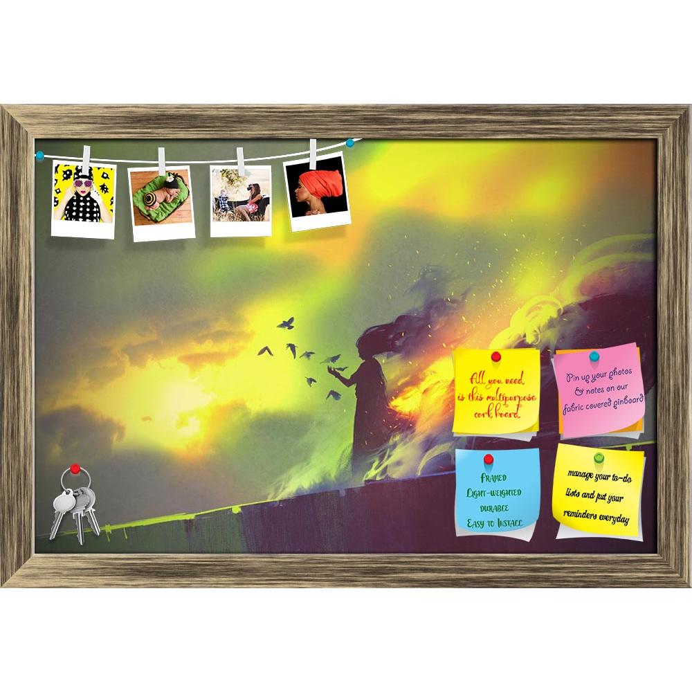 ArtzFolio Burning Woman Printed Bulletin Board Notice Pin Board Soft Board | Framed-Bulletin Boards Framed-AZSAO49565622BLB_FR_L-Image Code 5005559 Vishnu Image Folio Pvt Ltd, IC 5005559, ArtzFolio, Bulletin Boards Framed, Fantasy, Fine Art Reprint, burning, woman, printed, bulletin, board, notice, pin, soft, framed, acrylic, art, artistic, artwork, beautiful, color, concept, illustration, oil, painting, style, vivid, wallpaper, watercolor, fire, girl, flames, background, burn, hot, fiery, smoke, green, yel