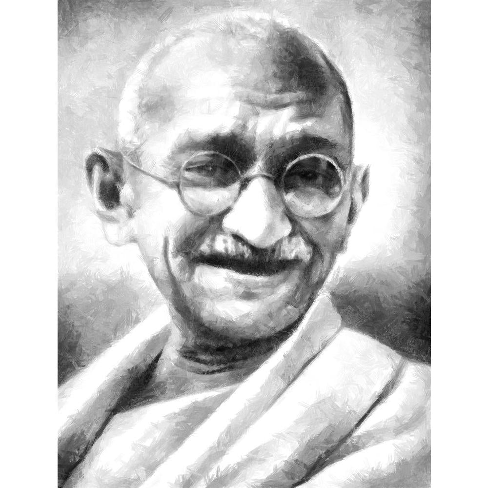 Pitaara Box The Father Of The Nation India, Mahatma Gandhi Canvas Painting Synthetic Frame-Paintings MDF Framing-PBART49600123AFF_FR_L-Image Code 5005560 Vishnu Image Folio Pvt Ltd, IC 5005560, Pitaara Box, Paintings MDF Framing, Portraits, Fine Art Reprint, the, father, of, nation, india, mahatma, gandhi, canvas, painting, synthetic, frame, pencil, drawing, portrait, ghandi, indian, illustration, leader, patriotism, independence, glasses, man, senior, black, holy, politician, smile, paper, peace, famous, b