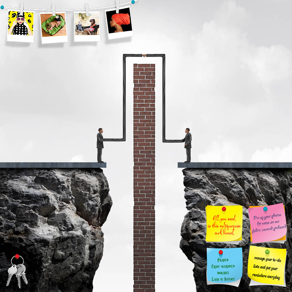 ArtzFolio Making A Deal Overcoming Obstacles To An Agreement Printed Bulletin Board Notice Pin Board Soft Board | Frameless-Bulletin Boards Frameless-AZSAO49949786BLB_FL_L-Image Code 5005563 Vishnu Image Folio Pvt Ltd, IC 5005563, ArtzFolio, Bulletin Boards Frameless, Conceptual, Digital Art, making, a, deal, overcoming, obstacles, to, an, agreement, printed, bulletin, board, notice, pin, soft, frameless, business, concept, strong, flexible, partnership, success, two, people, isolated, cliffs, stretching, a