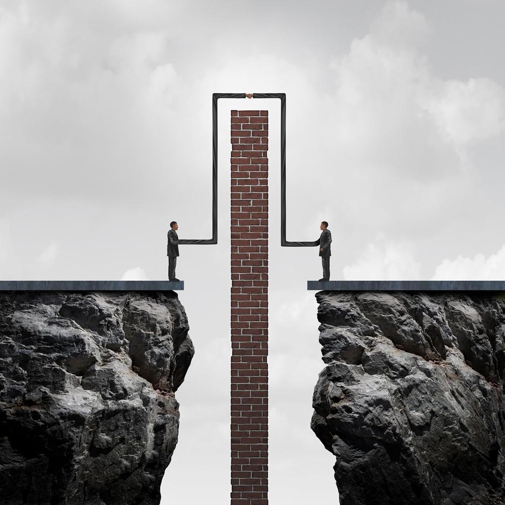 Making A Deal Overcoming Obstacles To An Agreement Canvas Painting Synthetic Frame-Paintings MDF Framing-AFF_FR-IC 5005563 IC 5005563, Business, Conceptual, People, making, a, deal, overcoming, obstacles, to, an, agreement, canvas, painting, synthetic, frame, agree, bend, bridge, cliff, concept, contract, cooperation, difficulty, distance, executives, extend, flexible, hand, shake, handshake, hurdle, meeting, obstacle, overcome, partner, partnership, reach, reaching, relationship, rise, above, settlement, s