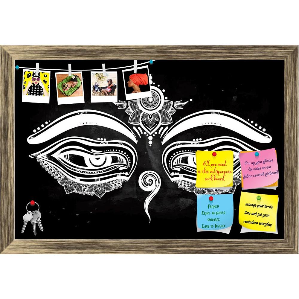 ArtzFolio Eyes Of Buddha Symbol Of Wisdom & Enlightenment D1 Printed Bulletin Board Notice Pin Board Soft Board | Framed-Bulletin Boards Framed-AZSAO50646926BLB_FR_L-Image Code 5005572 Vishnu Image Folio Pvt Ltd, IC 5005572, ArtzFolio, Bulletin Boards Framed, Traditional, Digital Art, eyes, of, buddha, symbol, wisdom, enlightenment, d1, printed, bulletin, board, notice, pin, soft, framed, hand, drawn, artwork, serinity, isolated, vector, illustration, pin up board, push pin board, extra large cork board, bi
