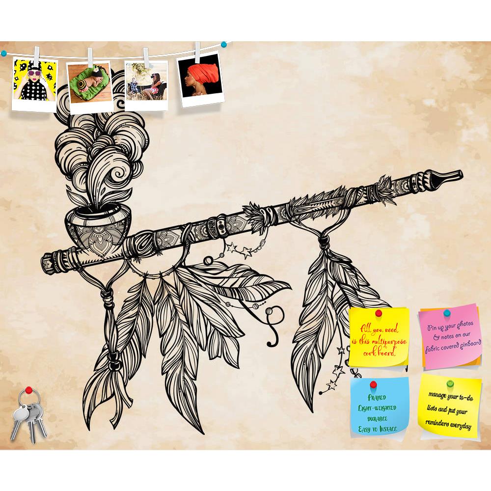 ArtzFolio Indian Smoking Pipe Of Peace With Smoke Coming Out Printed Bulletin Board Notice Pin Board Soft Board | Frameless-Bulletin Boards Frameless-AZSAO50988929BLB_FL_L-Image Code 5005582 Vishnu Image Folio Pvt Ltd, IC 5005582, ArtzFolio, Bulletin Boards Frameless, Traditional, Digital Art, indian, smoking, pipe, of, peace, with, smoke, coming, out, printed, bulletin, board, notice, pin, soft, frameless, hand, drawn, beautiful, artwork, vector, illustration, isolated, ethnic, design, tattoo, base, mystic