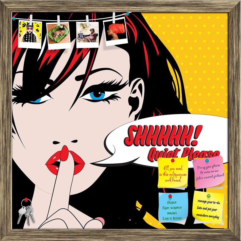 ArtzFolio Pop Art Woman D1 Printed Bulletin Board Notice Pin Board Soft Board | Framed-Bulletin Boards Framed-AZSAO50991258BLB_FR_L-Image Code 5005583 Vishnu Image Folio Pvt Ltd, IC 5005583, ArtzFolio, Bulletin Boards Framed, Pop Art, Quotes, Digital Art, pop, art, woman, d1, printed, bulletin, board, notice, pin, soft, framed, speech, bubble, pin up board, push pin board, extra large cork board, big pin board, notice board, small bulletin board, cork board, wall notice board, giant cork board, bulletin boa