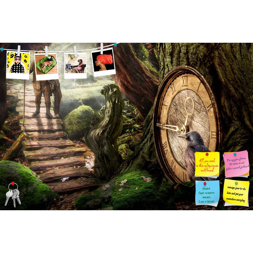 ArtzFolio Lost Time Concept Art Printed Bulletin Board Notice Pin Board Soft Board | Frameless-Bulletin Boards Frameless-AZSAO51917732BLB_FL_L-Image Code 5005606 Vishnu Image Folio Pvt Ltd, IC 5005606, ArtzFolio, Bulletin Boards Frameless, Fantasy, Digital Art, lost, time, concept, art, printed, bulletin, board, notice, pin, soft, frameless, in, search, only, that, you, have, right, now, place, here, greybeard, gray, beard, man, staff, goes, looking, path, bridge, clock, arrow, raven, hat, road, wanderer, e