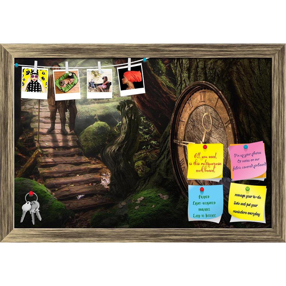 ArtzFolio Lost Time Concept Art Printed Bulletin Board Notice Pin Board Soft Board | Framed-Bulletin Boards Framed-AZSAO51917732BLB_FR_L-Image Code 5005606 Vishnu Image Folio Pvt Ltd, IC 5005606, ArtzFolio, Bulletin Boards Framed, Fantasy, Digital Art, lost, time, concept, art, printed, bulletin, board, notice, pin, soft, framed, in, search, only, that, you, have, right, now, place, here, greybeard, gray, beard, man, staff, goes, looking, path, bridge, clock, arrow, raven, hat, road, wanderer, explorer, tra