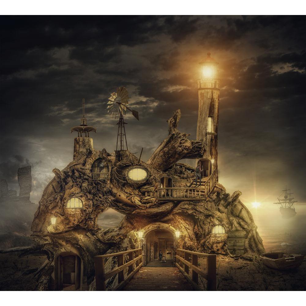 Fairy House Fort Canvas Painting Synthetic Frame-Paintings MDF Framing-AFF_FR-IC 5005608 IC 5005608, Ancient, Collages, Fantasy, Futurism, Historical, Illustrations, Medieval, Space, Sunsets, Vintage, Wooden, fairy, house, fort, canvas, painting, synthetic, frame, adoption, bridge, canal, contemplation, doors, dream, driftwood, duct, experience, feelings, future, ghost, guard, hidden, illusion, illustration, inaccessible, knowledge, lamp, light, manipulation, mystery, old, palace, past, philosophy, present,