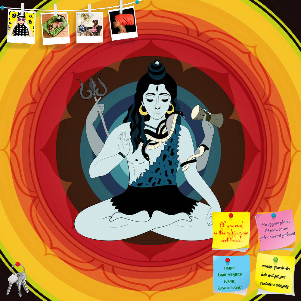 ArtzFolio Lord Shiva Hindu God D1 Printed Bulletin Board Notice Pin Board Soft Board | Frameless-Bulletin Boards Frameless-AZSAO52151971BLB_FL_L-Image Code 5005611 Vishnu Image Folio Pvt Ltd, IC 5005611, ArtzFolio, Bulletin Boards Frameless, Religious, Digital Art, lord, shiva, hindu, god, d1, printed, bulletin, board, notice, pin, soft, frameless, indian, illustration, india, krishna, hinduism, religion, background, culture, asia, gods, art, yoga, spirituality, symbol, snake, meditation, festival, faith, m