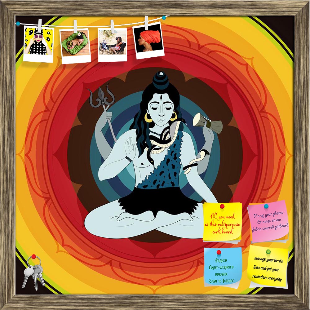 ArtzFolio Lord Shiva Hindu God D1 Printed Bulletin Board Notice Pin Board Soft Board | Framed-Bulletin Boards Framed-AZSAO52151971BLB_FR_L-Image Code 5005611 Vishnu Image Folio Pvt Ltd, IC 5005611, ArtzFolio, Bulletin Boards Framed, Religious, Digital Art, lord, shiva, hindu, god, d1, printed, bulletin, board, notice, pin, soft, framed, indian, illustration, india, krishna, hinduism, religion, background, culture, asia, gods, art, yoga, spirituality, symbol, snake, meditation, festival, faith, mythology, si