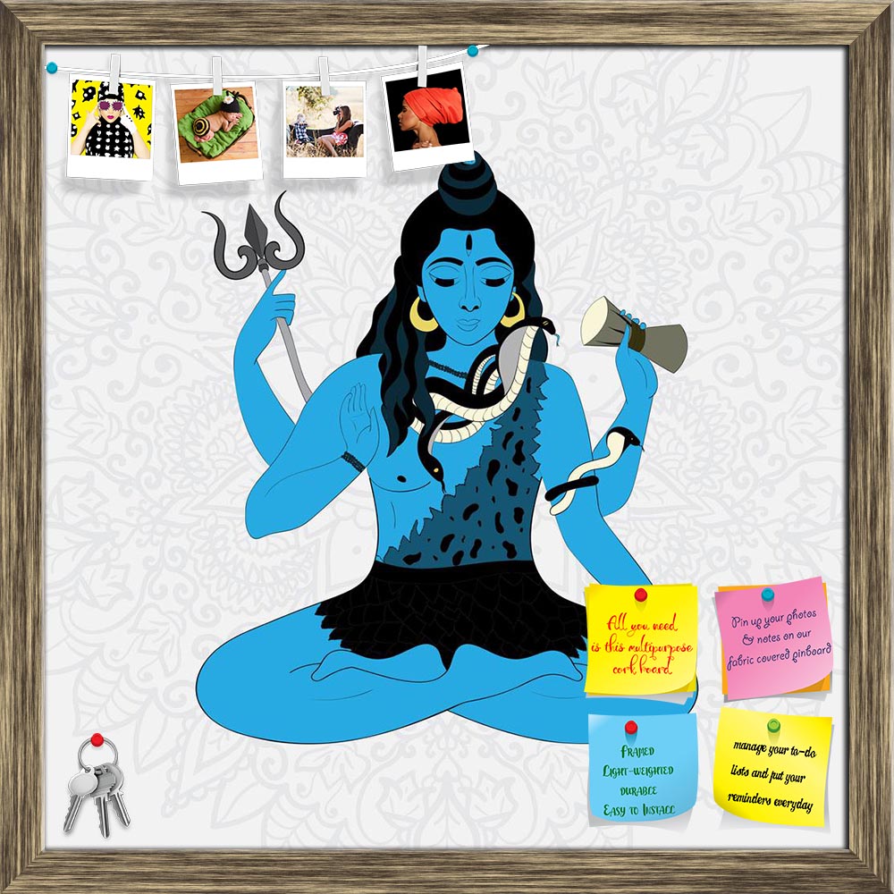 ArtzFolio Lord Shiva Hindu God D2 Printed Bulletin Board Notice Pin Board Soft Board | Framed-Bulletin Boards Framed-AZSAO52151972BLB_FR_L-Image Code 5005612 Vishnu Image Folio Pvt Ltd, IC 5005612, ArtzFolio, Bulletin Boards Framed, Religious, Digital Art, lord, shiva, hindu, god, d2, printed, bulletin, board, notice, pin, soft, framed, indian, illustration, india, krishna, hinduism, religion, background, culture, asia, gods, art, yoga, spirituality, symbol, snake, meditation, festival, faith, mythology, si